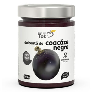 Dulceata de Coacaze Negre Dulceata Fara Zahar, 360 g, Dacia Plant
