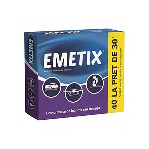 Emetix, 40 Comprimate, Fiterman
