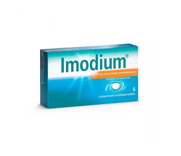 Imodium, 2 mg, 6 Comprimate Orodispersabile, Mcneil