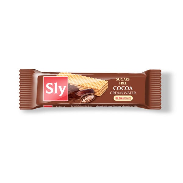 Napolitana cu Crema de Cacao Fara Zahar 20 g, Sly Nutricia