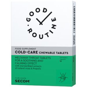 Cold-Care Chewable Tablets, 10 Comprimate de Supt, Good Routine