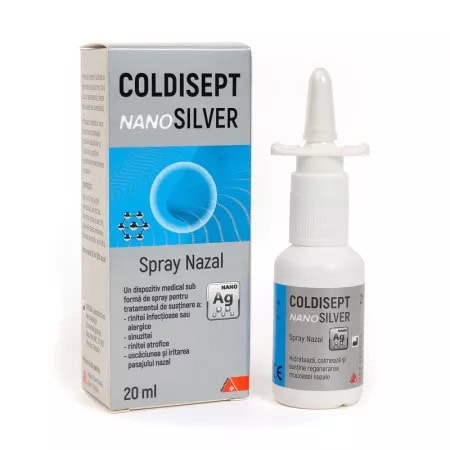 Spray Nazal Coldisept NanoSilver, 20 ml, Arkona