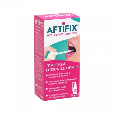 Spray Oral Aftifix, 20 ml, Fiterman Pharma