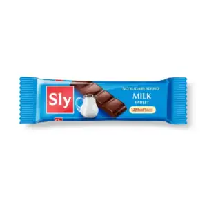 Tabletă de Ciocolata cu Lapte Fara Zahar 25 g, Sly Nutricia