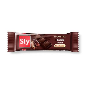 Tabletă de Ciocolată Neagra Fara Zahar, 25 g, Sly Nutricia