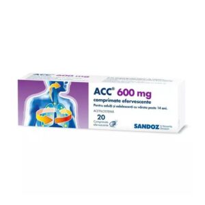 ACC, 600 mg, 20 Comprimate Efervescente, Sandoz