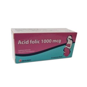 Acid Folic, 1mg x 50 comprimate, Slavia