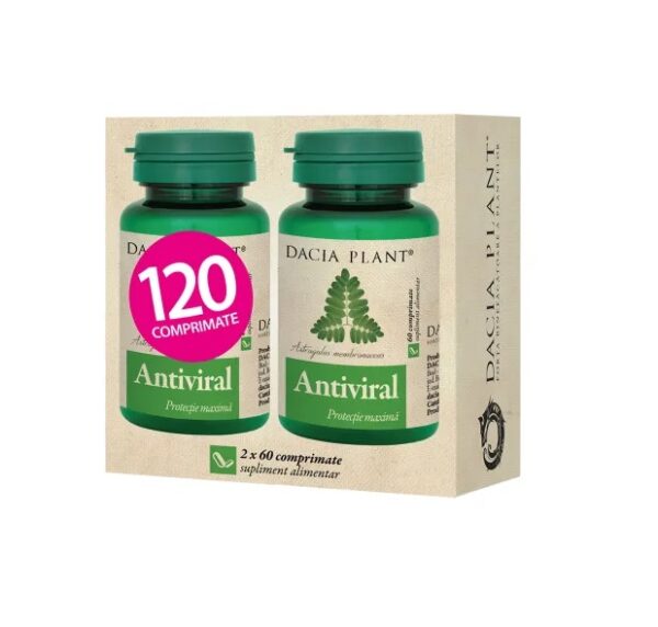 Antiviral echinaceea si astragalus, 120 comprimat, Dacia Plant