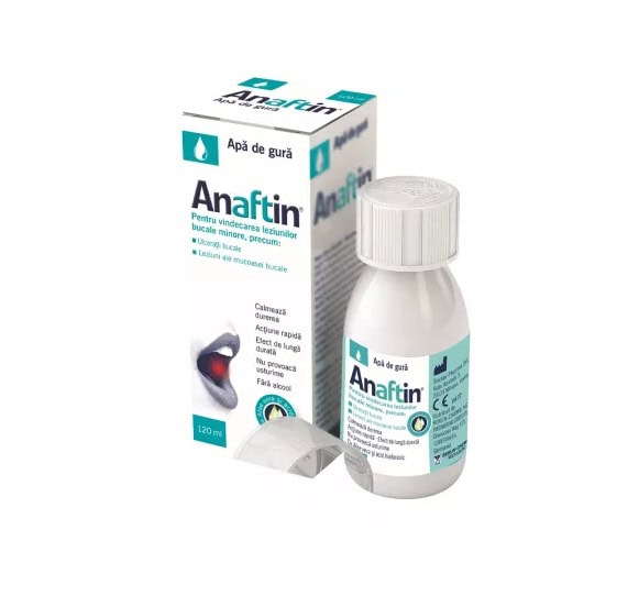 Apa de gura Anaftin, 120 ml, Sinclair Pharma