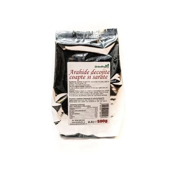 Arahide Decojite Coapte si Sarate, 500g, Depal