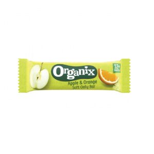 Batoane Bio din Ovaz Integral cu Mere si Portocale, +12 luni, 23 g, Organix
