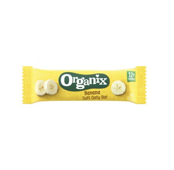 Baton BIO din Ovaz Integral cu Banane, +12 Luni, 23g, Organix