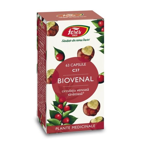 Biovenal, C37, 63 capsule, Fares