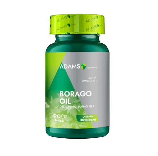 Borago Oil 1000 mg, 90 Capsule, Adams