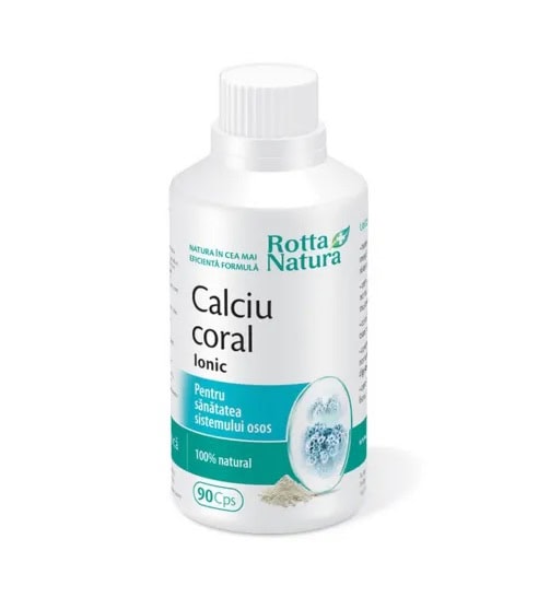 Calciu Coral Ionic, 90 capsule, Rotta Natura
