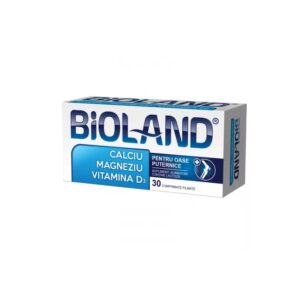 Calciu Magneziu cu Vitamina D3 Bioland, 30 comprimate, Biofarm