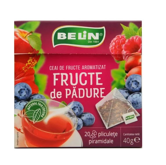 Ceai de fructe de padure, 20 plicuri, Belin