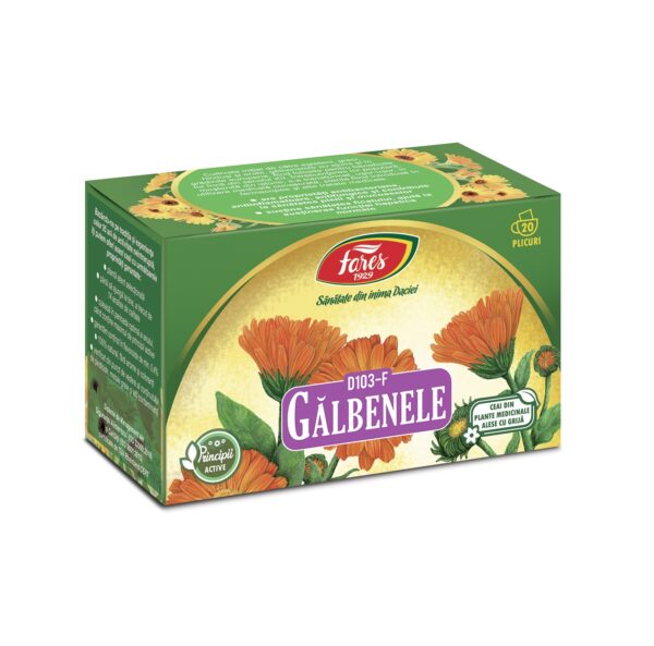 Ceai de Galbenele D 103, 20 Plicuri, Fares
