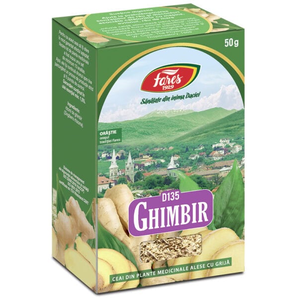 CS6 --- Ceai Musetel plic v18 TUV Ceai de Ghimbir, D135, 50 g, Fares
