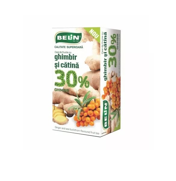 Ceai din Ghimbir si Catina, 20 plicuri, Belin