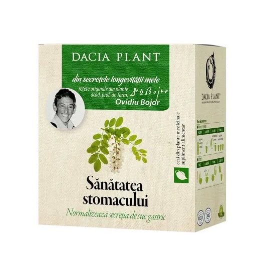 Ceai din plante medicinale Sanatatea stomacului, 50 g, Dacia Plant