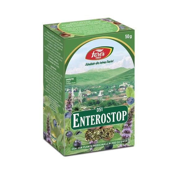 Ceai Enterostop, D51, 50 g, Fares
