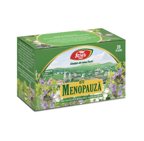 Ceai Menopauza, G72, 20 Plicuri, Fares