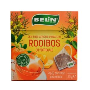 Ceai rooibos cu portocale, 20 plicuri, Belin