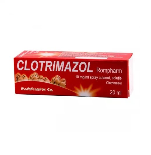 Clotrimazol Spray, 10 mg/ml, 20 ml, Rompharm