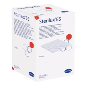 Comprese din Tifon Sterile Sterilux ES, 7.5 cm x 7.5 cm, 25 Plicuri, Hartmann