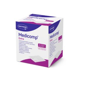 Comprese Extra Absorbante din Material Netesut Medicomp Extra, 5 cm x 5 cm, 25 Bucati, Hartmann