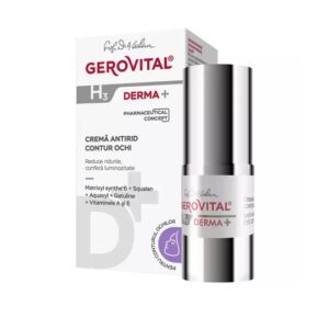 Crema antirid contur ochi H3 Derma+, 15 ml, Gerovital
