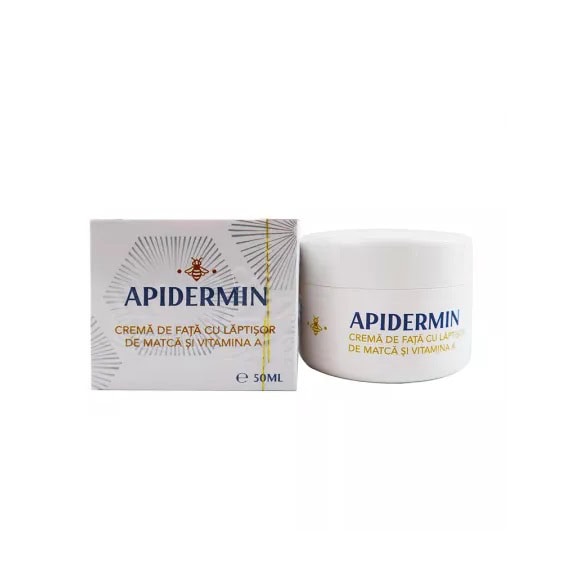 Crema de fata cu laptisor de matca si Vitamina A Apidermin, 50 ml, Complex Apicol
