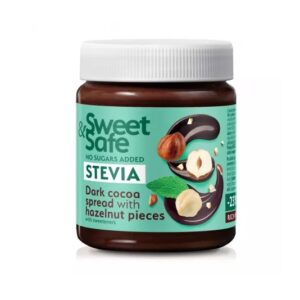 Crema intensa de cacao si alune indulcita cu stevia, 220 g, Sweet & Safe
