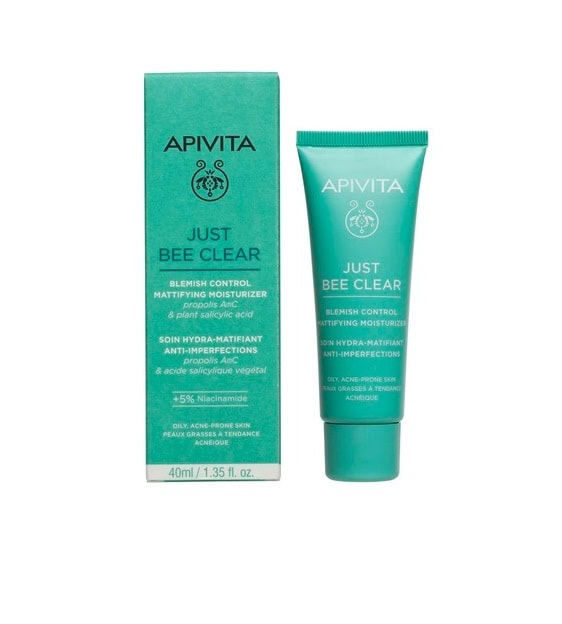 Crema Matiafianta Anti Acnee Just Bee Clear, 40 ml, Apivita
