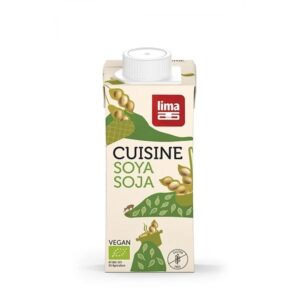 Crema (Smantana Vegetala) din Soia (Fara Gluten, Fara Lactoza), 200 ml, Lima BIO