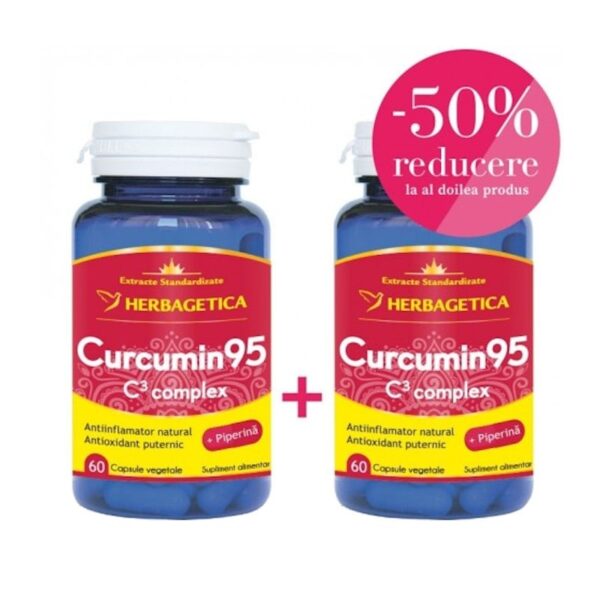 Curcumin95 + C3 Complex 120 Capsule, Herbagetica