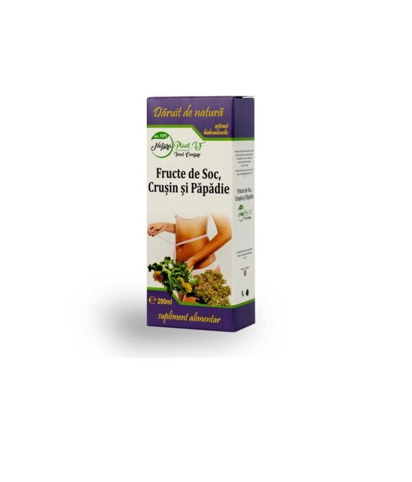 Extract din Fructe de Soc, Crușin și Păpădie, Natura Plant