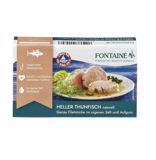 File de Ton Alb Natur, 120 g, Fontaine Biogama