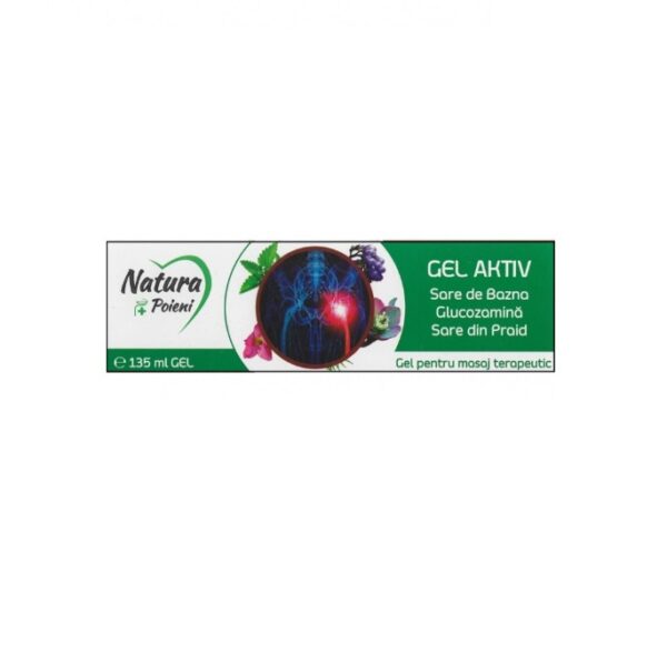 Gel Activ Sare de Bazna-Glucozamina-Sare de Praid 135 ml, Natura Plant
