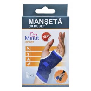 Manseta Sport cu Deget, Marimea L, 2 Bucati, Minut