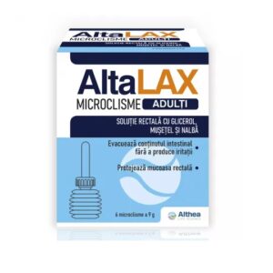 Microclisme pentru adulti AltaLAX, 6 bucati, Althea Life Science
