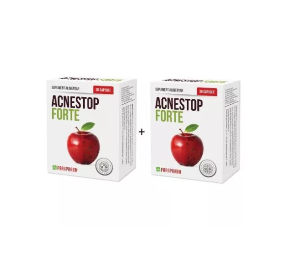Pachet Acnestop Forte, 30+30 capsule (1+1), Parapharm Quantum