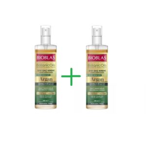Set Balsam pentru par lichid cu ulei de argan, 200+200 ml, Bioblas