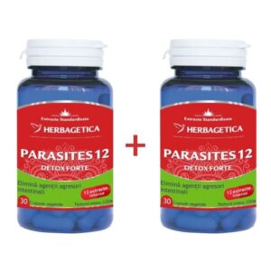 Parasites 12 Detox Forte, 30+30cps, Herbagetica