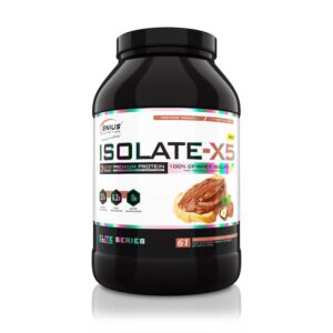 Pudra proteica tip izolat din zer cu aroma de ciocolata Isolate-X5 Chocotelly Spread 2000g, Genius Nutrition