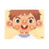 Puzzle din Lemn cu Buton Baietel, 10 Piese, Viga Toys