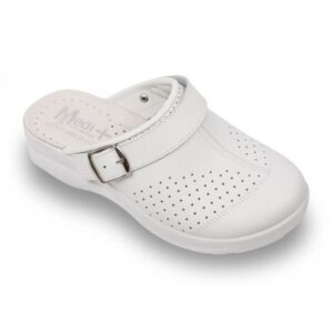 Saboti medicali, 812SR, piele naturala, alb, ortopedici ( 38 ), Medi+