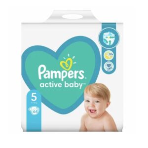 Scutece Active Baby, Nr. 5, 11-16 kg, 64 buc, Pampers
