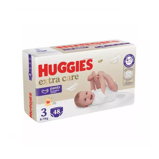 Scutece Pants Nr.3 Extra Care, 6-11 kg, 48 Bucati, Huggies